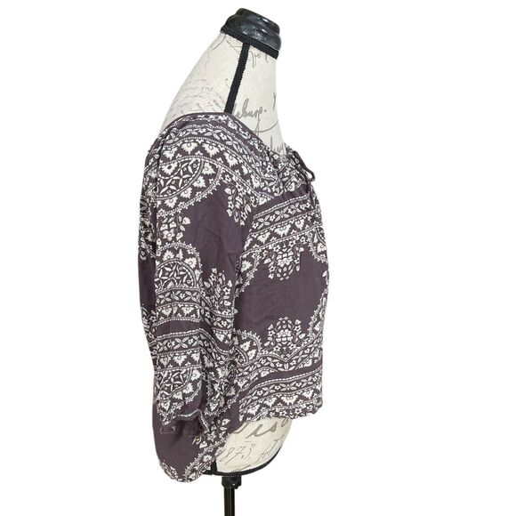 Forever 21 Women's Blouse Sz Small Bohemian Hippie Festival Gypsy Inspired Indie - Picture 3 of 13